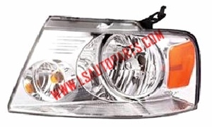 PICKUP F150'04-'08 Headlamp  chomed/Amber
